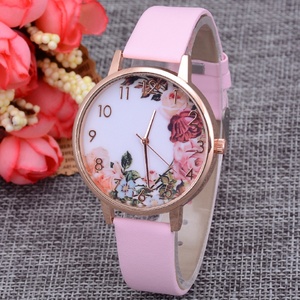 Montre pour femme style Tour Eiffel, bracelet en cuir orné de strass, mouvement à quartz, vente en gros usine - Product Image 2