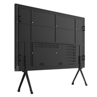 Pizarra electrónica interactiva para interiores, tablero Digital inteligente ultrafino con entrada frontal de 55 pulgadas, USB, Multimedia, 20 puntos de contacto
