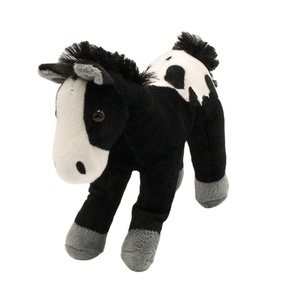 <span class=keywords><strong>Caballo</strong></span> de Peluche <span class=keywords><strong>Pinto</strong></span> Marrón y Blanco, Juguete de Peluche Suave con Crin y Cola Texturizadas para Decoración del Hogar, Regalos de Cumpleaños para Niños, Venta al por Mayor - Product Image 3