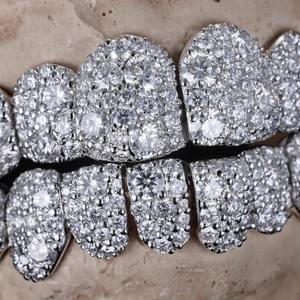 Grillz élégant en moissanite, taille brillant rond, bijoux de luxe hip-hop, accessoire dentaire tendance, cadeau pour hommes et femmes - Product Image 2