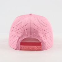 Casquettes de baseball unisexe en polyester imperméable avec broderie personnalisée, perforées au laser, pour le sport en extérieur, vente en gros, OEM ODM