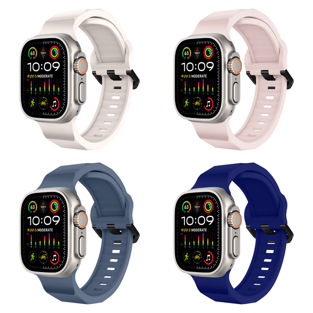 Fashion Factory Wholesale Custom Sports Watch Bands Adjustable Pin Buckle Multicolor Watch Silicone Straps