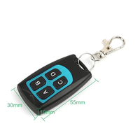 Télécommande portable 433 MHz pour ouvre-porte de garage, 4 boutons, code d'apprentissage, duplicateur de télécommande sans fil