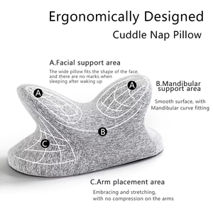 Las almohadas de espuma viscoelástica en forma de media luna de MAIDISHI promueven <span class=keywords><strong>el</strong></span> sueño profundo y son ideales para trabajadores de oficina y asalariados. - Product Image 2