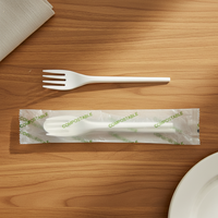Greenday Factory Direct Sales Wegwerp PLA 100% Biologisch afbreekbare Bestek Composteerbaar Bio-gebaseerd Afbreekbare Vorken voor Fruit