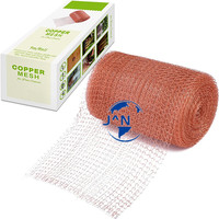 Maille tricotée en cuivre pur 0.16-0.25mm 1000 cm X 10 cm Lutte antiparasitaire Fil de cuivre résistant aux rongeurs Laine 1 rouleau