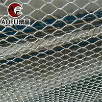 Pemasok khusus Kota Tautan rantai 50mm jaring kawat galvanis berlian cocok untuk melindungi pertanian dan bawaan