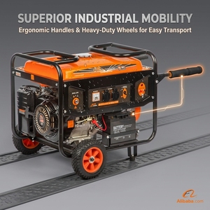 Générateur à <span class=keywords><strong>essence</strong></span> 9 kW, <span class=keywords><strong>moteur</strong></span> robuste 18 CV, générateur à <span class=keywords><strong>essence</strong></span> 460 cm³, démarrage électrique 100 % cuivre avec batterie CE - Product Image 4