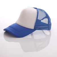 Gorra de béisbol de malla lisa para adultos, a la moda, DIY, para deportes casuales de verano al aire libre, gorra en blanco para sublimación para exteriores