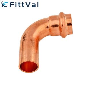 Usine en gros V profil coude à 90 degrés système de <span class=keywords><strong>plombier</strong></span> tuyau d'eau raccords de presse en cuivre - Product Image 3