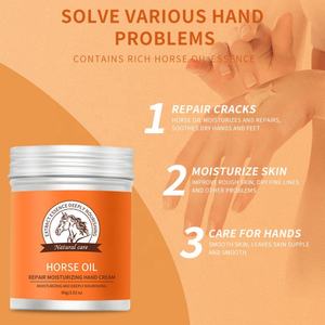 Crema de Manos con Aceite de Caballo Natural 80g, Humectante Nutritivo para Todo Tipo de Piel, Repara Grietas, Venta al Por Mayor - Product Image 5