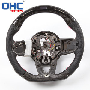 Volante de fondo plano de fibra de carbono, LED, para <span class=keywords><strong>mini</strong></span> <span class=keywords><strong>cooper</strong></span> f55 f56 f57 - Product Image 1