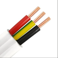 Câble TPS 2 conducteurs plats avec terre et fil de construction, isolé en PVC, en cuivre toronné, certifié AS/NZS 5000.2, 450/750V