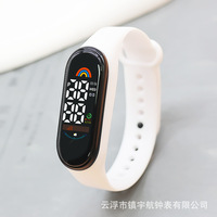Montre numérique pour enfants avec écran tactile LED de couleur bonbon, logo personnalisé, nouvelle montre électronique pour enfants, étanche, sportive, pour étudiants