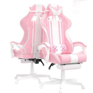 Venta al por mayor popular Rosa Silla <span class=keywords><strong>Gamer</strong></span> PU cuero PC ordenador Juegos sillas cómodo Gaming Silla de <span class=keywords><strong>escritorio</strong></span> <span class=keywords><strong>para</strong></span> las <span class=keywords><strong>niñas</strong></span> - Product Image 1
