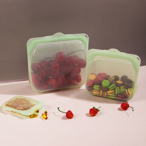 Sacs de conservation alimentaire en silicone de qualité alimentaire, multi-usages, étanches à l'humidité, réutilisables, scellés pour réfrigérateur, capacité 200 ml, compressibles - Product Image 4