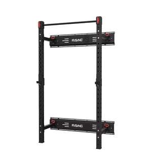 Rising Fitness - Soporte de pared plegable para sentadillas, levantamiento de pesas, dominadas, fondos y sentadillas - Product Image 4