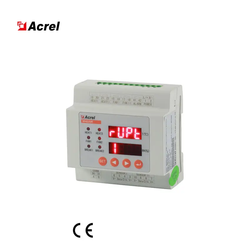 Acrel WHD20R Temperature And Huminity Controller Optional Function With RS485 And Alarm For Terminal Box Mid/High Voltage Switch