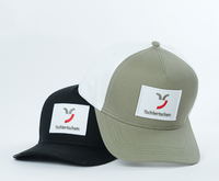Casquette de baseball Yukaihe bicolore 100% coton à 5 panneaux avec broderie de logo personnalisé