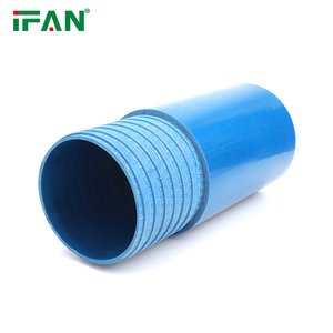 Tuyaux de tubage en <span class=keywords><strong>PVC</strong></span> d'approvisionnement en eau IFAN tuyau UPVC <span class=keywords><strong>63</strong></span>-200mm tuyau de forage de puits en <span class=keywords><strong>PVC</strong></span> bleu - Product Image 5
