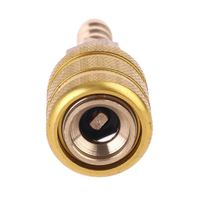 Adaptateur de pompe à air pour valve de pneu de voiture 8 mm, en laiton massif, à connexion rapide, avec pince de fixation pour embout de gonflage