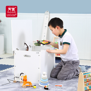 Ensemble de meubles en bois pour enfants, boîte à jouets, <span class=keywords><strong>coffre</strong></span> à jouets, offre spéciale - Product Image 2