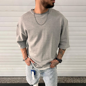เสื้อยืดคัสตอมทรงโอเวอร์ไซส์ 200gsm 240g 350gsm เสื้อยืดพรีเมียมคุณภาพสูง - Product Image 3