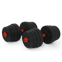 Haltères réglables en ciment avec ensemble d'haltères libres de fitness en stock