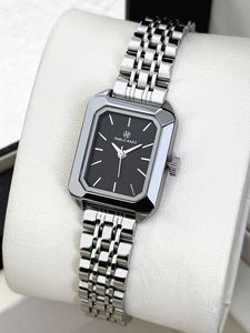 Personalized small dial ladies' square steel <b>bracelet</b> watch - luxurious and simple timepiece with <b>shell</b>-shaped dial - Product Image 3