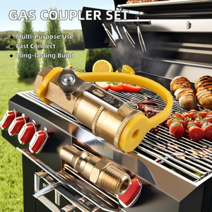 Conector Rápido NPT Macho y Hembra para Reguladores de Presión de Gas Natural, Propano y GLP Modelo XQ14 para Calentador/Estufa/Parrilla - Product Image 6