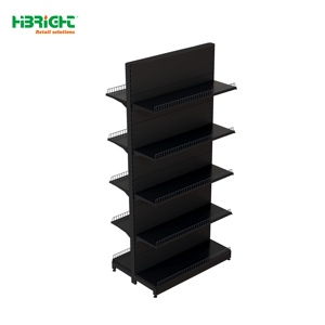 Green Frame Blue Backboard Adjustable <b>Wall</b> Display Rack For Convenience Store - Product Image 5