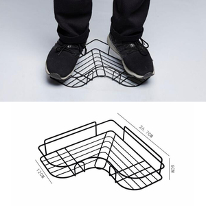 Black 2-Pack Corner Adhesive <strong>Shower</strong> Caddy for Bathroom <strong>Kitchen</strong> - Product Image 4