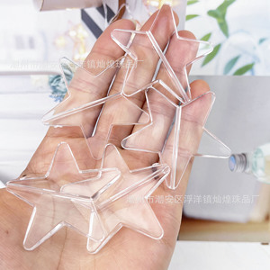 Acrylic Five-Pointed <b>Star</b> Pendant Transparent With Hole For Wedding Decoration Christmas Door Curtain Crystal <b>Lamp</b> - Product Image 1