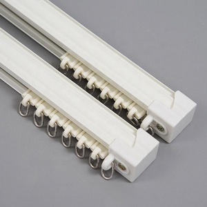 Trish — barre de rideau en aluminium personnalisé, <span class=keywords><strong>crochets</strong></span> inclus avec cercle incurvé, OEM - Product Image 5