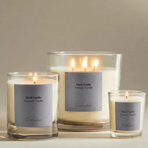 Bougies en pot de verre de soja à 3 mèches personnalisées de marque privée <span class=keywords><strong>Bougie</strong></span> en cristal de luxe pour l'aromathérapie et la guérison spirituelle pour la Saint-Valentin - Product Image 2