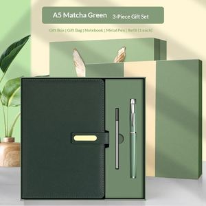 High-grade PU Leather UV Printed Custom Color Notebook Customized Logo Exquisite Handmade <b>Gift</b> Box Corporate Business - Product Image 3