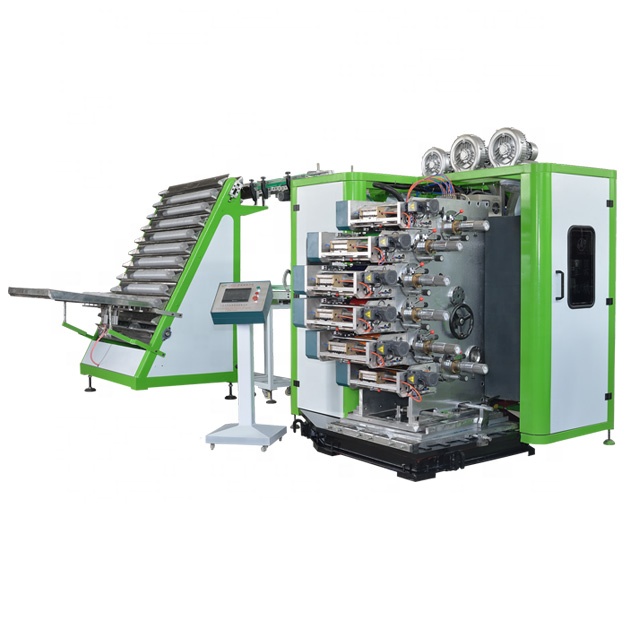 automatic four to nine colors plastic pet juice cup printing machine