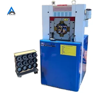 2inch 1/4" to 2" 6sh press 76mm industrial hydraulic hose fitting machine 5.5kw connect hose and fitting operation by hand