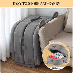 Cama de Viaje Plegable Portátil para Niños Pequeños, Diseño 2026, Diseño de Oso Gris, Cama de Viaje para Niños para Dormir, Muebles Infantiles - Product Image 6