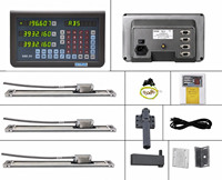 Kit de lecteur numérique DRO à 2/3 axes pour OEM, boîtier métallique LED, pour tour et fraiseuse, capteur d'échelle linéaire, échelle magnétique, garantie 3 ans