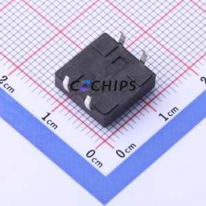 TC-00122-073C Tactile Switch Through hole Component (THT),12x12mm Switch Single Pole Single Throw Round Button 1.6N Through Hole - Product Image 2