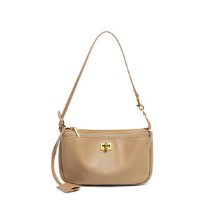 Sac à main de luxe de haute qualité pour femmes, sac à bandoulière en cuir véritable avec fermoir décoratif, sac bandoulière pour femmes - Product Image 4