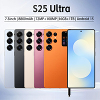 Smartphone S25 Ultra 5G 16 Go 1 To Écran AMOLED 7,3 Pouces Appareil Photo 108 MP Batterie 8800 mAh Android 15 Déca-Core Déverrouillage Facial