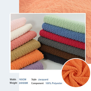 Tejido de Felpa de Poliéster 100% con Patrón Trenzado, Tipo Algodón, para Ropa, Textiles del Hogar y Tapicería - Product Image 3