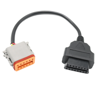 Cable Adaptador de Diagnóstico PC-8, Arnés de Comunicación OBD para Excavadoras, Compatible con Komatsu