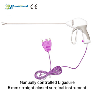 Pinzas Bipolares Rectas de Varias Longitudes Compatibles con Ligasure 23cm 37cm 44cm Certificación CE ISO para Cierre de Vasos en Cirugía Humana - Product Image 1