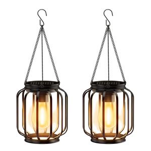 Lámpara Solar Colgante Portátil de Estilo Chino Retro, Luz LED Impermeable para Paisajes, Decoración de Jardín Exterior - Product Image 2