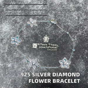 สร้อยข้อมือเงินแท้ 925 ประดับเพชรซิคอน ดีไซน์เรขาคณิต ทันสมัย ประหยัดงบ แต่ยังคงความสดใสและมีสไตล์ - Product Image 2