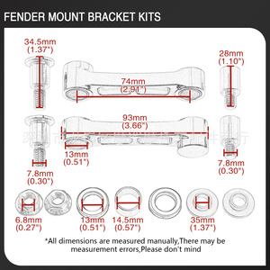 Spgeagle Front Fender <b>Bracket</b> 10x6x2 For Softtail Motorcycle Modification Kit With Spring Fork - Product Image 5