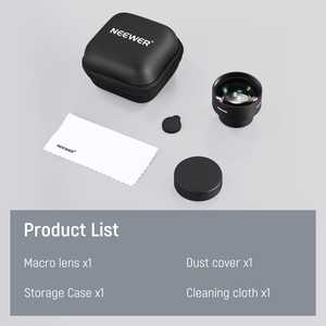 เลนส์มาโคร HD 105 มม. ยี่ห้อ Neewer สำหรับสมาร์ทโฟน/โทรศัพท์มือถือ  พร้อมฐานเกลียวขนาด 17 มม. สำหรับติดตั้งกับเลนส์เดิม - Product Image 6